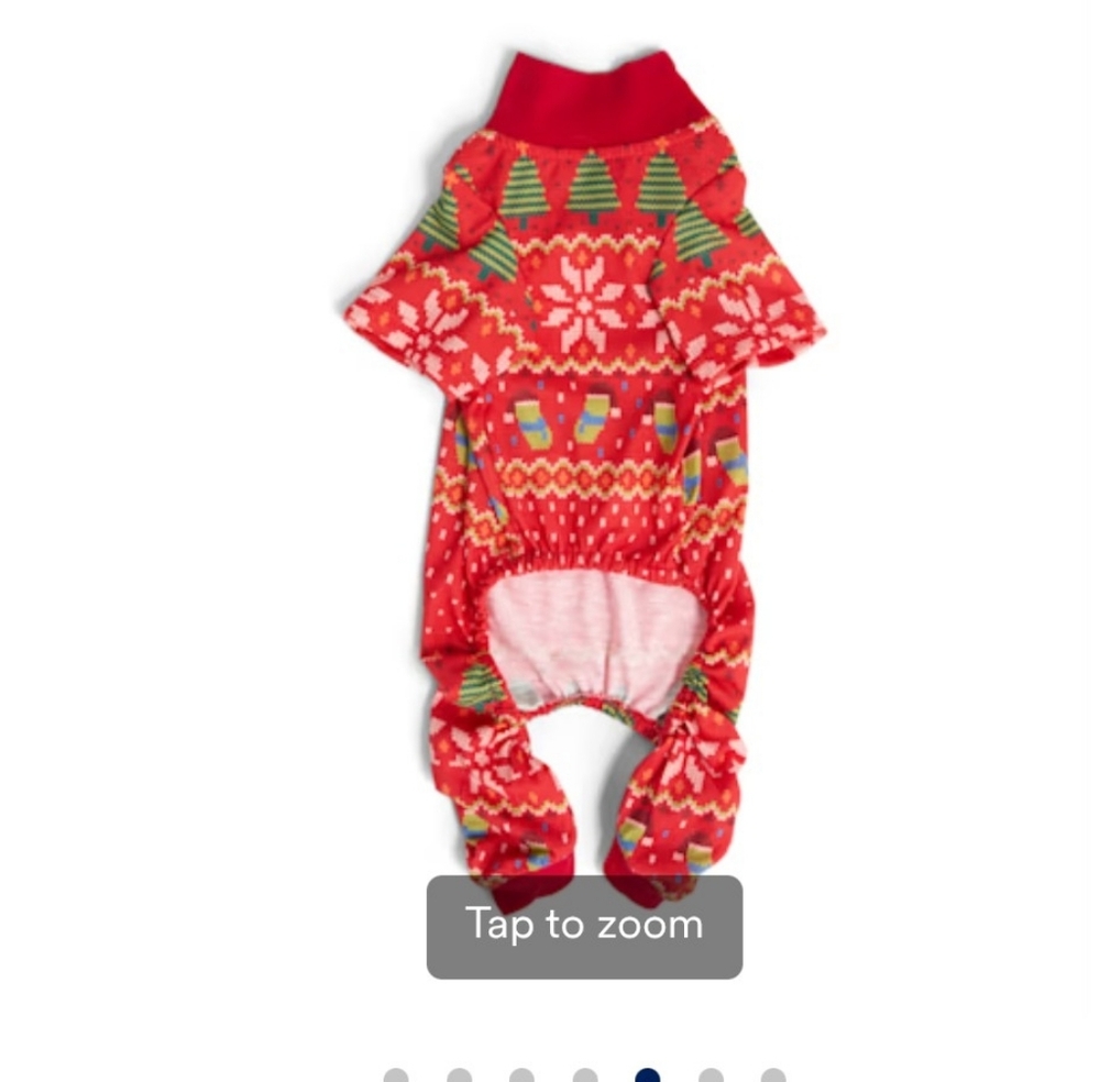 Festive Red Dog Sweater XXL